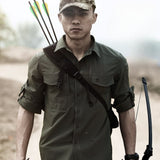 Men's Tactical Long Sleeve Shirt: Ultra-Thin, Breathable, Quick Dry, Multi-Pocket