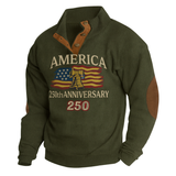 America 250th Anniversary Warm Fleece Pullover Sweatshirt