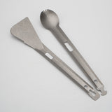 Titanium Vintage Portable Camping Cutlery Set