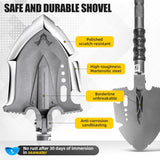 ESPNMAN  Survival Shovel Multitool 28 in 1 Luxury Kit