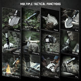 ESPNMAN  Survival Shovel Multitool 28 in 1 Luxury Kit