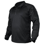 UFS Tactical Shirt  With Elbow Pads Elasticity Breathable Sport Shirt