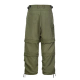 American Retro Pleated Paratrooper Cargo Pants