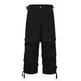 American Retro Pleated Paratrooper Cargo Pants