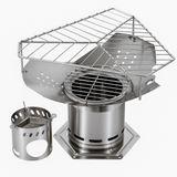 Ti-Atomi Titanium Wood Stove - Portable Secondary Combustion