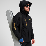 Winter Waterproof Fishing Jacket for Men – Thickened Fleece-Lined Outdoor Windproof & Warm Fishing Coat