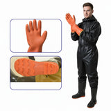 Full-Body Waterproof Waders with Steel Bottom – Durable One-Piece Fishing & Wading Pants