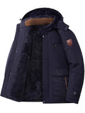 Men’s Mid-Length Winter Jacket – Thick Corduroy Coat with Lambswool Lining