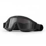 Tactical Military Shooting Goggles – Impact-Resistant Eyewear with Interchangeable Lenses & Head Strap for Airsoft, CS, Outdoor, and Helmet Use