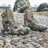 Python Pattern Military Fan Tactical Boots