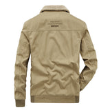 Men’s Winter Cotton Coat – Lapel Thickened Fleece Jacket with Multi-Pocket Design