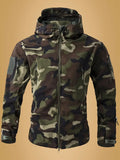 Men’s Tactical Soft Shell Jacket – Waterproof, Warm, Fleece-Lined Military Coat