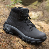 Men's Large Size Tactical Hiking Boots – Durable Outdoor Military Combat Training Boots for Mountaineering & Field Use