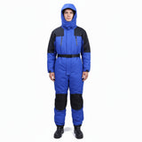 Thickened Winter One-Piece Cold-Proof Jacket – Waterproof Insulated Fishing & Work Coverall for Extreme Cold