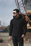 Men’s Outdoor Warm Fleece Lined Jacket – Cold-Proof Windbreaker Hooded Coat for Winter