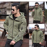 Men’s Outdoor Warm Fleece Lined Jacket – Cold-Proof Windbreaker Hooded Coat for Winter