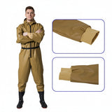 Full-Body Waterproof Waders with Steel Bottom – Durable One-Piece Fishing & Wading Pants