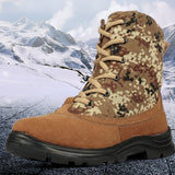 Winter Cold-Proof Sheepskin Boots for Men – Waterproof, Thickened Warm Snow & Outdoor Hiking Boots
