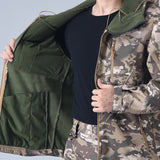 Men’s 3-in-1 Shark Skin Soft Shell Tactical Jacket – Waterproof, Windproof & Warm