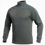 Men's Tactical Camo Frog Suit: Long Sleeve, Wear-Resistant Training Top