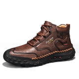 Men’s Plus Velvet Martin Boots | Warm Mid-Top Casual Outdoor Boots