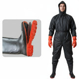 Full-Body Waterproof Waders with Steel Bottom – Durable One-Piece Fishing & Wading Pants