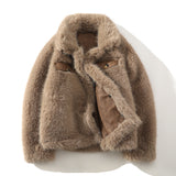 Men’s Reversible Fur-Lined Jacket – Windproof, Warm, Plus Size Coat