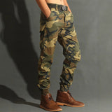 Men's Camouflage Cotton Cargo Pants – Loose Fit Tactical Casual Trousers for Outdoor & Workwear