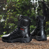 Men’s Tactical Military Boots – Breathable Non-Slip Outdoor Hiking & Work Combat Shoes with Steel Toe Protection