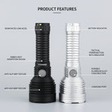 K55 Powerful LED Flashlight XHP70.3Hi 3500LM Outdoor Torch with Type-C Recharge