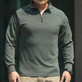 Men's Tactical Camo Frog Suit: Long Sleeve, Wear-Resistant Training Top