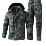 Men’s Winter Warm Work Suit – Thickened Cotton Fleece Cold-Proof Jacket & Pants Set, Waterproof & Wear-Resistant
