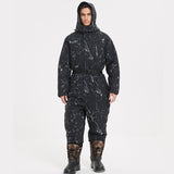 Thickened Winter One-Piece Cold-Proof Jacket – Waterproof Insulated Fishing & Work Coverall for Extreme Cold
