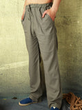 Men's Loose Lightweight Casual Linen Pants Casual Home Comfort Pants