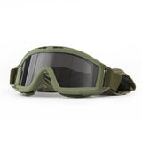 Tactical Military Shooting Goggles – Impact-Resistant Eyewear with Interchangeable Lenses & Head Strap for Airsoft, CS, Outdoor, and Helmet Use