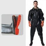 Full-Body Waterproof Waders with Steel Bottom – Durable One-Piece Fishing & Wading Pants