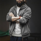 American Snowflake Zipper Hooded Sweatshirt Jacket