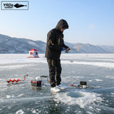 Winter Waterproof Fishing Jacket for Men – Thickened Fleece-Lined Outdoor Windproof & Warm Fishing Coat