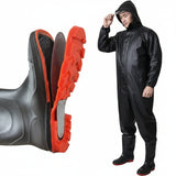 Full-Body Waterproof Waders with Steel Bottom – Durable One-Piece Fishing & Wading Pants