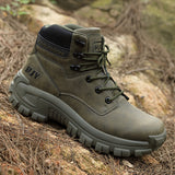 Men's Large Size Tactical Hiking Boots – Durable Outdoor Military Combat Training Boots for Mountaineering & Field Use