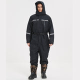 Thickened Winter One-Piece Cold-Proof Jacket – Waterproof Insulated Fishing & Work Coverall for Extreme Cold