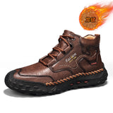 Men’s Plus Velvet Martin Boots | Warm Mid-Top Casual Outdoor Boots