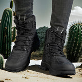 Mid-Top Tactical Combat Boots Wear-Resistant Hiking & Desert Boots