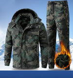 Winter Velvet Workwear Set – Thickened, Water-Repellent & Wear-Resistant Jacket