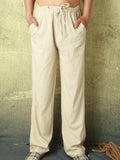 Men's Loose Lightweight Casual Linen Pants Casual Home Comfort Pants