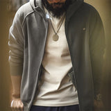 American Snowflake Zipper Hooded Sweatshirt Jacket