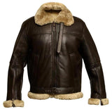 Men’s Winter Faux Fur Lapel Jacket – Warm Zipper Coat for Middle-Aged Men, Casual Fit Outerwear