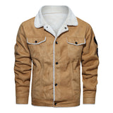 Men’s WWII Aviator Leather Jacket – Fur Lined Bomber Flight Coat