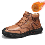 Men’s Plus Velvet Martin Boots | Warm Mid-Top Casual Outdoor Boots