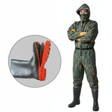Full-Body Waterproof Waders with Steel Bottom – Durable One-Piece Fishing & Wading Pants